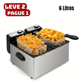 [Leve 2 Pague 1] Fritadeira Elétrica Fritto 1500w Bivolt + BRINDE: Porta Tempero Vertical 16 Potes