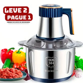 [Leve 2 Pague 1] Moedor Elétrico Multiuso TurboChef Inox 5 em 1 + BRINDE: Dispenser Giratório Automático