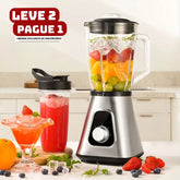 [Leve 2 Pague 1] Liquidificador Multiuso Lumax Com Jarra de Vidro + BRINDE: Porta Tempero Vertical 16 Potes