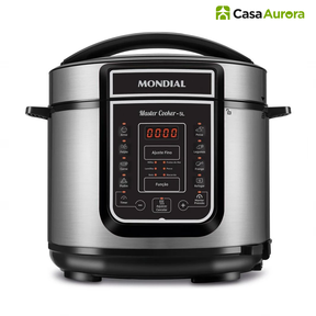 Kit Panela de Pressão Elétrica + 10 Utensílios + Livro de Receitas Prontas de BRINDE