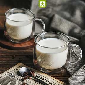 Combo Chaleira Elétrica Café & Chá - Turbo Inox + 4 Xícaras Vidro Duplo de Brinde