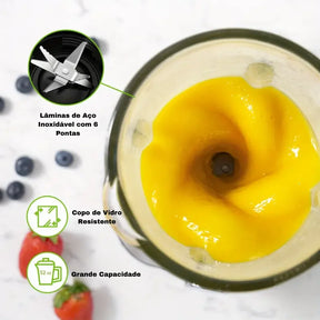 [Leve 2 Pague 1] Liquidificador Multiuso Lumax Com Jarra de Vidro + BRINDE: Porta Tempero Vertical 16 Potes