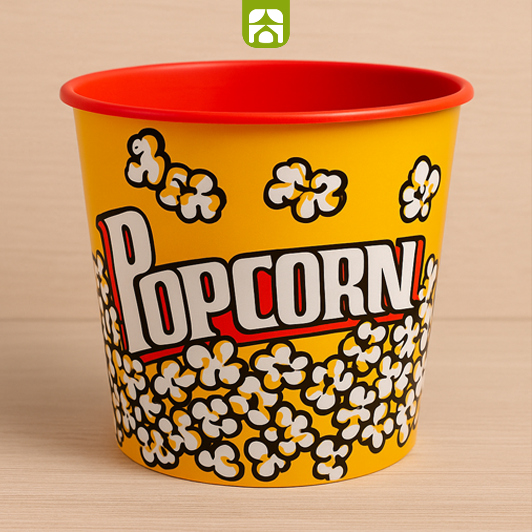 Pipoqueira elétrica com bico direcionador 1200 watts - PopFlix + Balde de Pipoca de Brinde