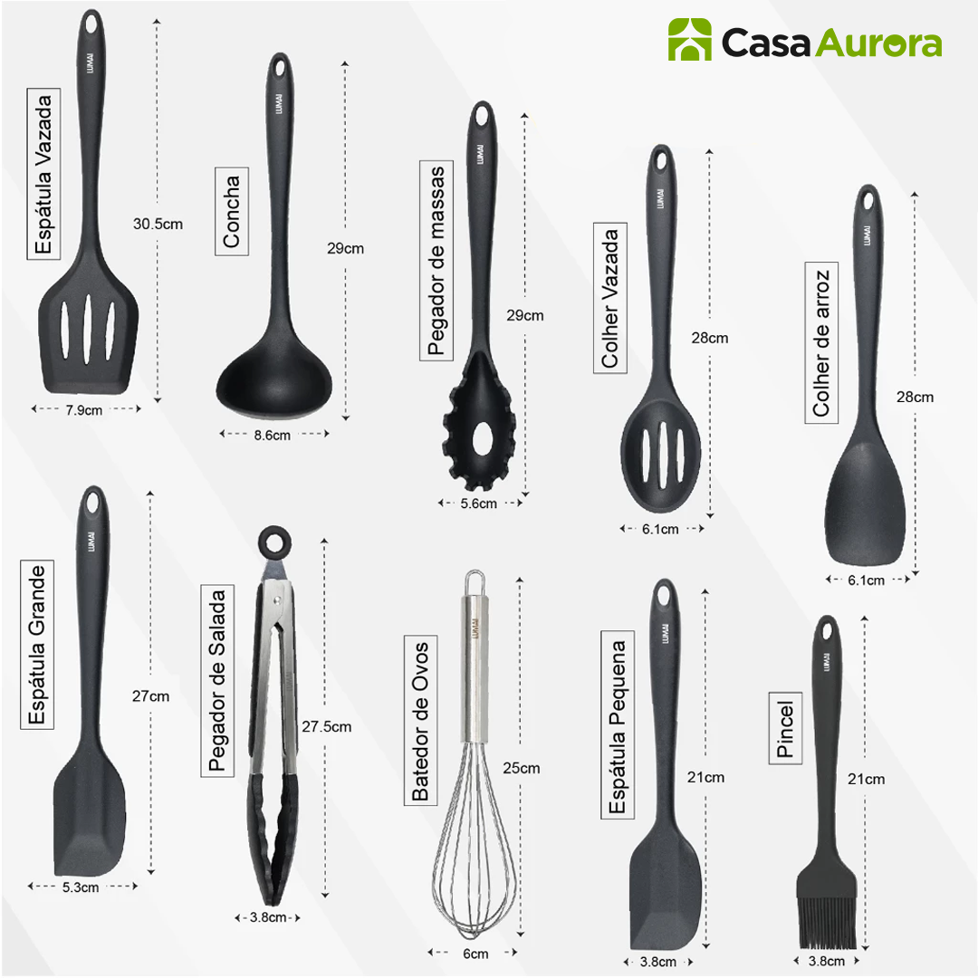 Kit Completo Antiaderente – 5 Panelas + Panela de Pressão Indução + 10 Utensílios de Brinde