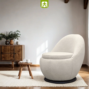 Poltrona Orgânica Ayra 1 Lugar Giratória com Compartimento Interno