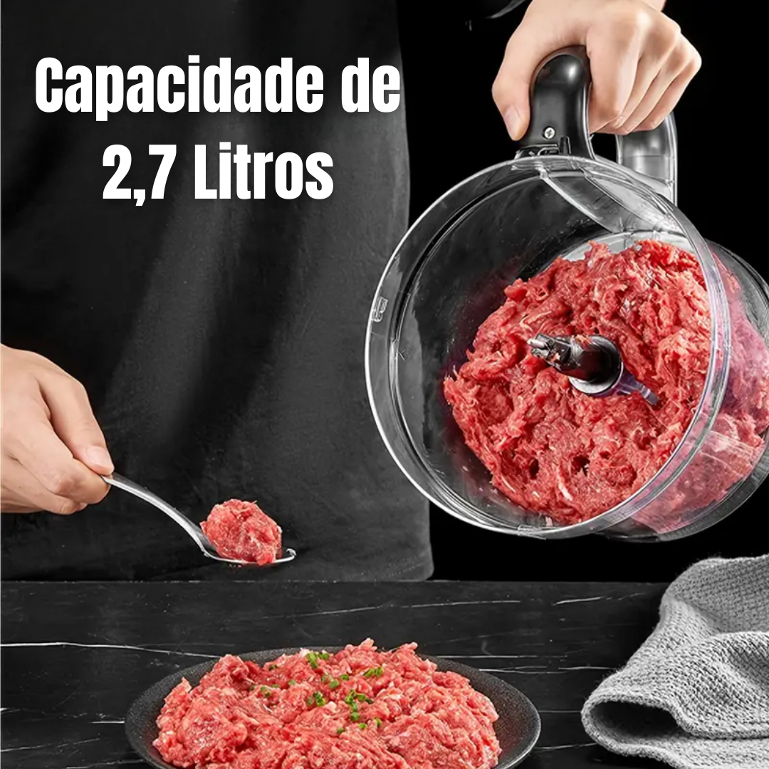[Leve 2 Pague 1] Processador de Alimentos Multiuso PicMax 13 Funções + BRINDE: Porta Tempero Dourado 16 Potes com LED