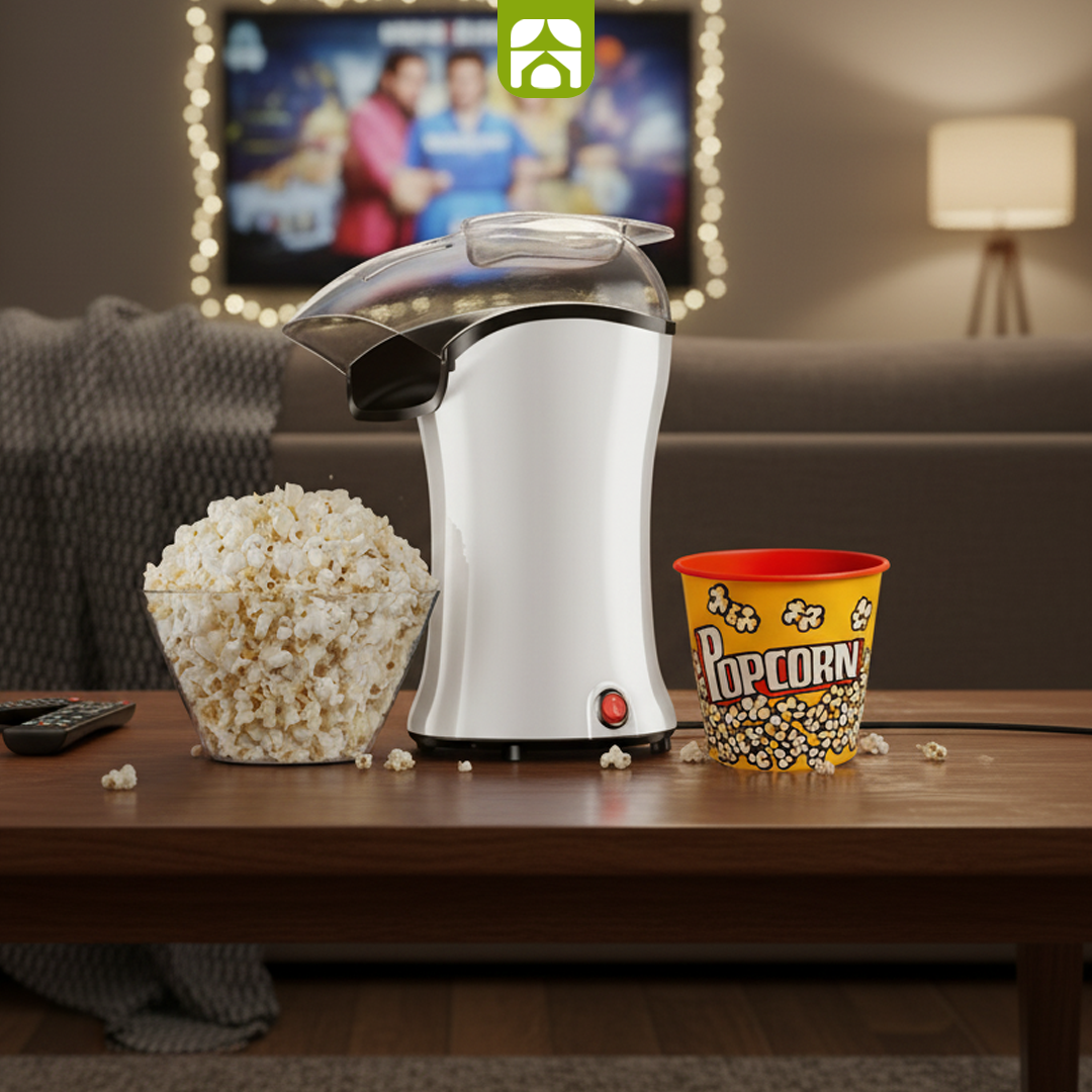 Pipoqueira elétrica com bico direcionador 1200 watts - PopFlix + Balde de Pipoca de Brinde