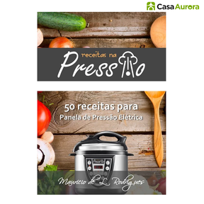 Kit Panela de Pressão Elétrica + 10 Utensílios + Livro de Receitas Prontas de BRINDE