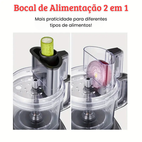 [Leve 2 Pague 1] Processador de Alimentos Multiuso PicMax 13 Funções + BRINDE: Porta Tempero Dourado 16 Potes com LED