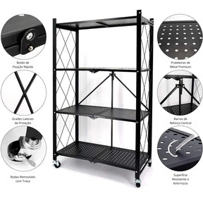 [Leve 2 Pague 1] Prateleira Dobrável Multiuso 5 em 1 + BRINDE: Porta Tempero Giratório