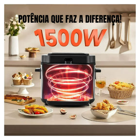 [Leve 2 Pague 1] Fritadeira Elétrica Fritto 1500w Bivolt + BRINDE: Porta Tempero Vertical 16 Potes