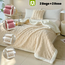 Manta Sherpa Dupla Face Glamour – Compre 2 e Leve 4