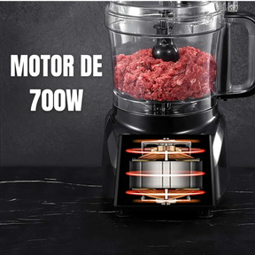 [Leve 2 Pague 1] Processador de Alimentos Multiuso PicMax 13 Funções + BRINDE: Porta Tempero Dourado 16 Potes com LED