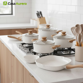 Kit Cozinha dos Sonhos: 9 Panelas Ceramica + 13 Utensílios de Brinde