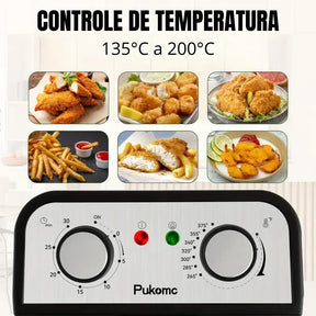 [Leve 2 Pague 1] Fritadeira Elétrica Fritto 1500w Bivolt + BRINDE: Porta Tempero Vertical 16 Potes