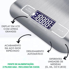Balança Digital de Alta Precisão — Ideal para Cozinha e Receitas Perfeitas