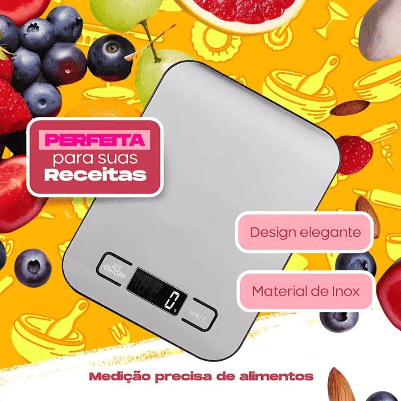 Balança Digital de Alta Precisão — Ideal para Cozinha e Receitas Perfeitas