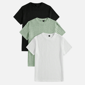 Lot de 3 T-shirts Homme Texturés Ferrutini FRT16