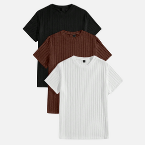 Lot de 3 T-shirts Homme Texturés Ferrutini FRT16