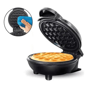 Máquina de Waffle Elétrica Antiaderente — Prática, Rápida e Waffles Perfeitos em Minutos